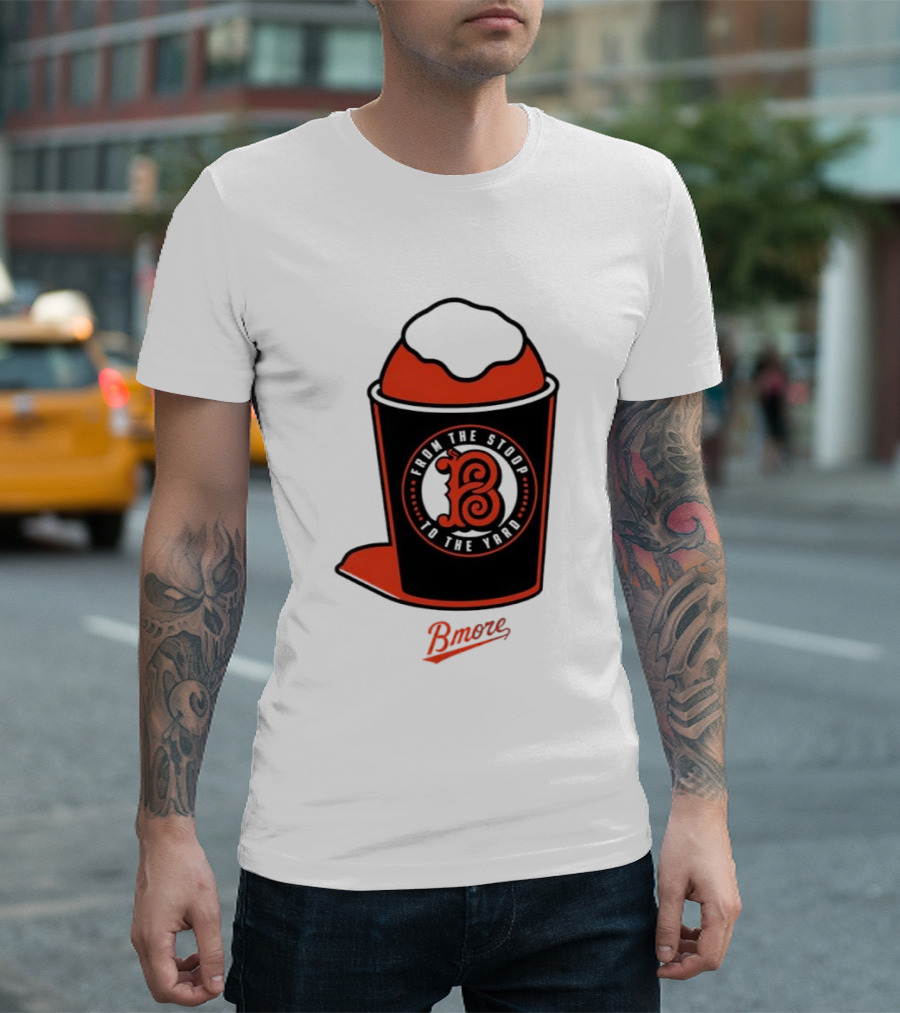 Baltimore Orioles From The Stoop To The Yard Bmore SnoCone T-Shirt