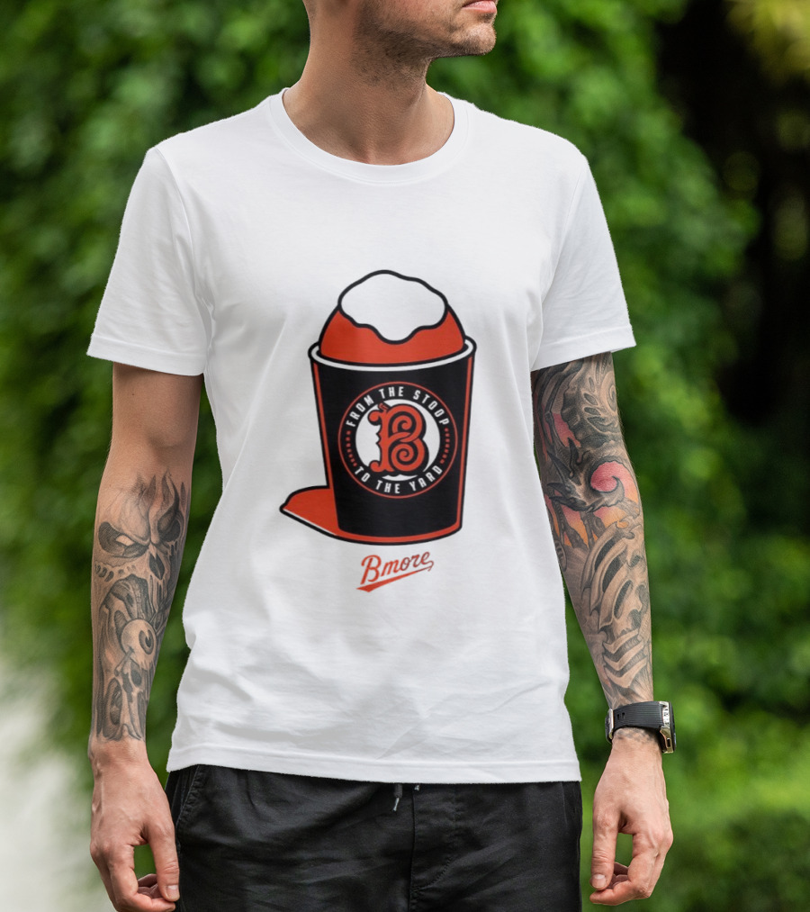 Baltimore Orioles From The Stoop To The Yard Bmore SnoCone T-Shirt