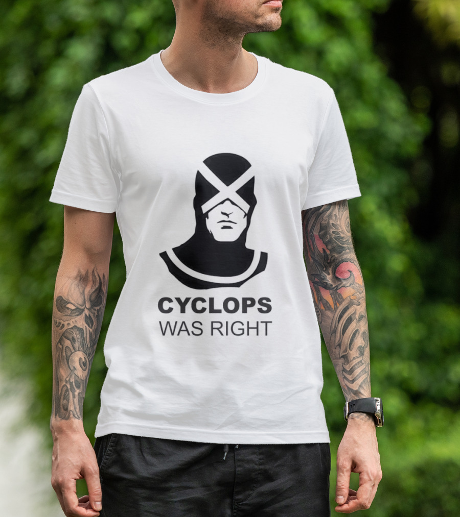 Cyclops Was Right X Men Marvel Comics T-Shirt