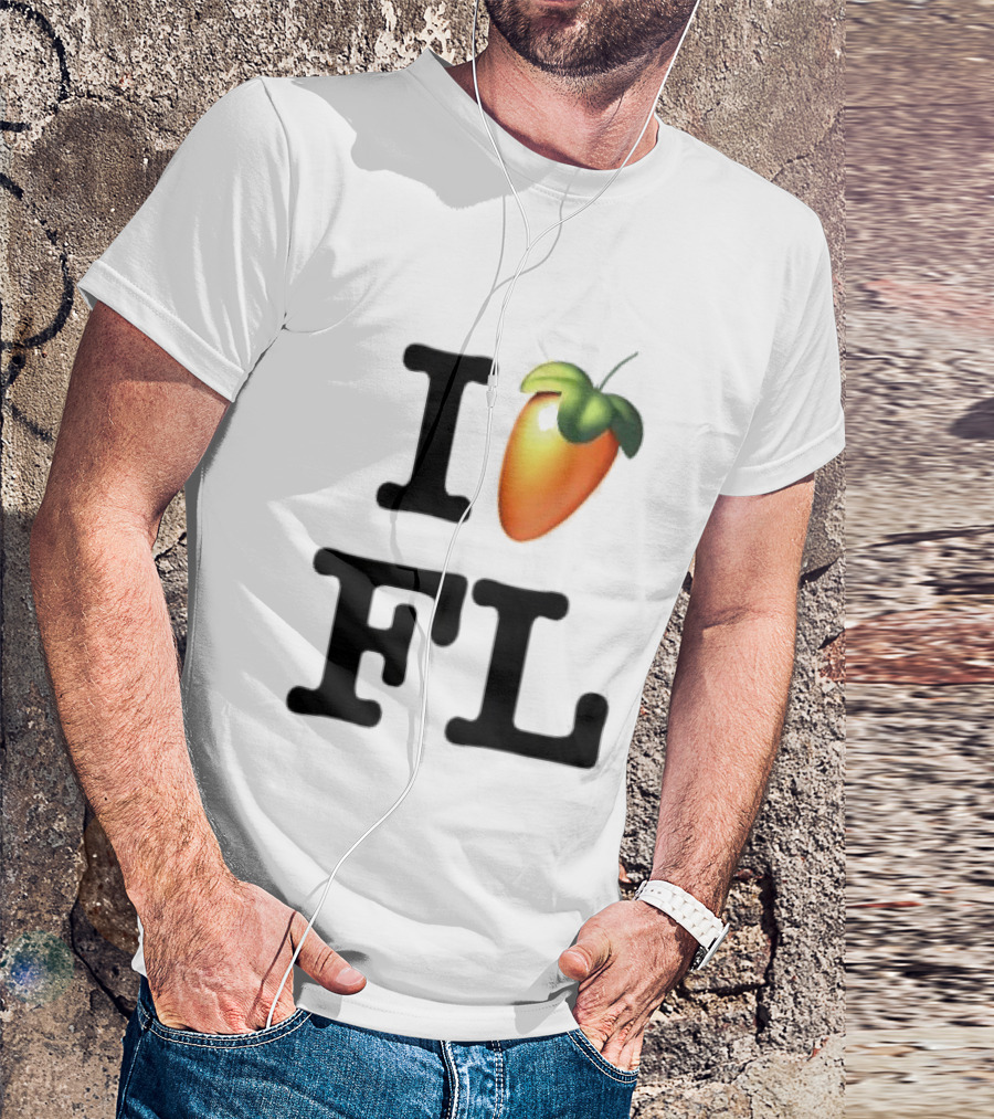 FL Studio I Love FL Logo Fruit T-Shirt
