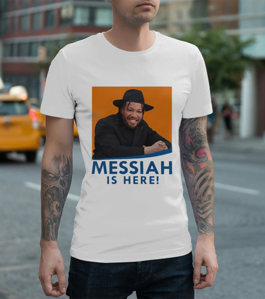 Jalen Brunson Nissim Black New York Knicks Messiah Is Here T-Shirt