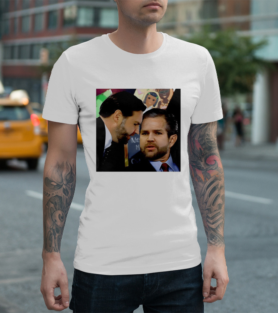 JD Vance And Jerry Falwell Jr Whispering In The American T-Shirt
