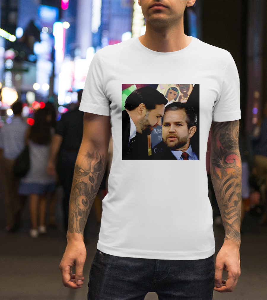 JD Vance And Jerry Falwell Jr Whispering In The American T-Shirt