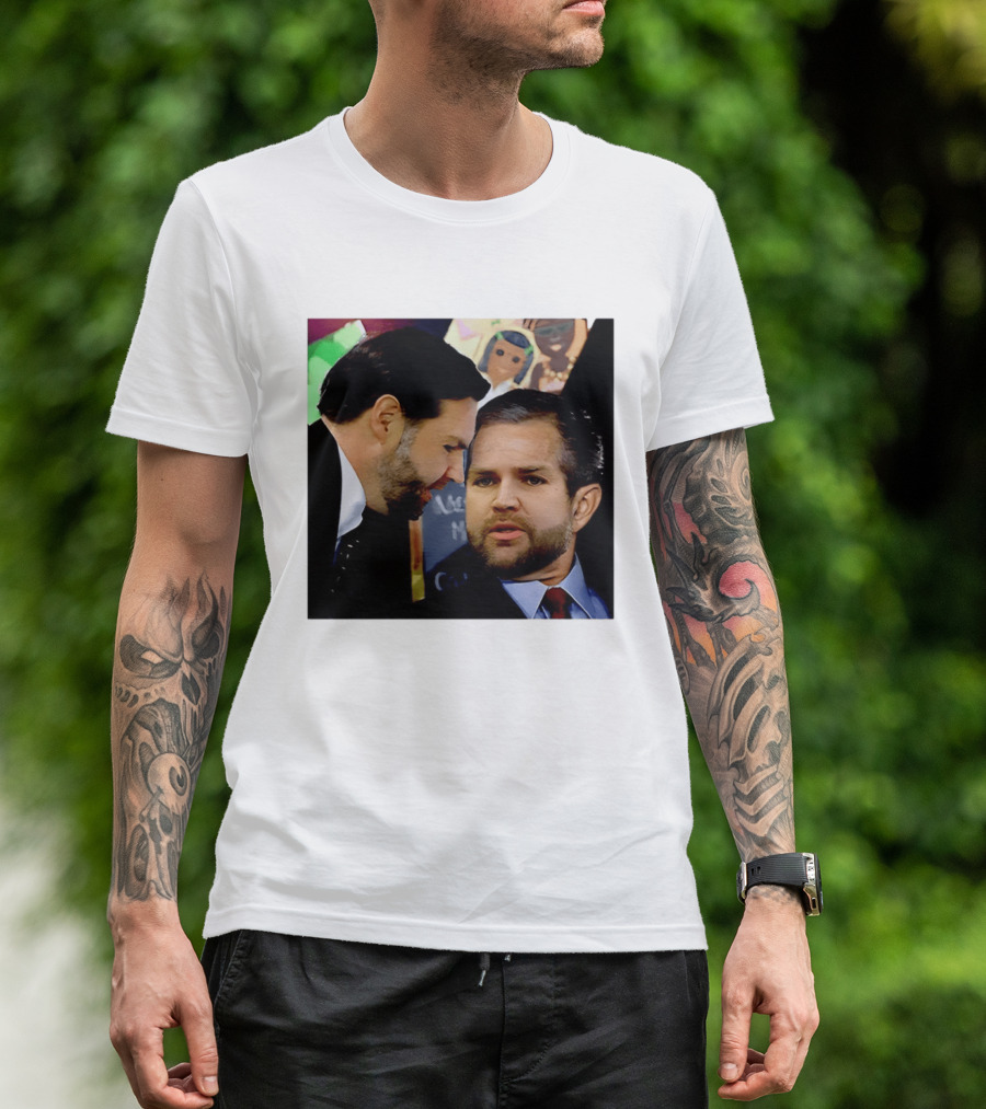 JD Vance And Jerry Falwell Jr Whispering In The American T-Shirt