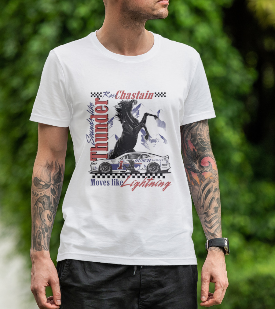Ross Chastain Thunder Lightning Trackhouse Racing NASCAR T-Shirt