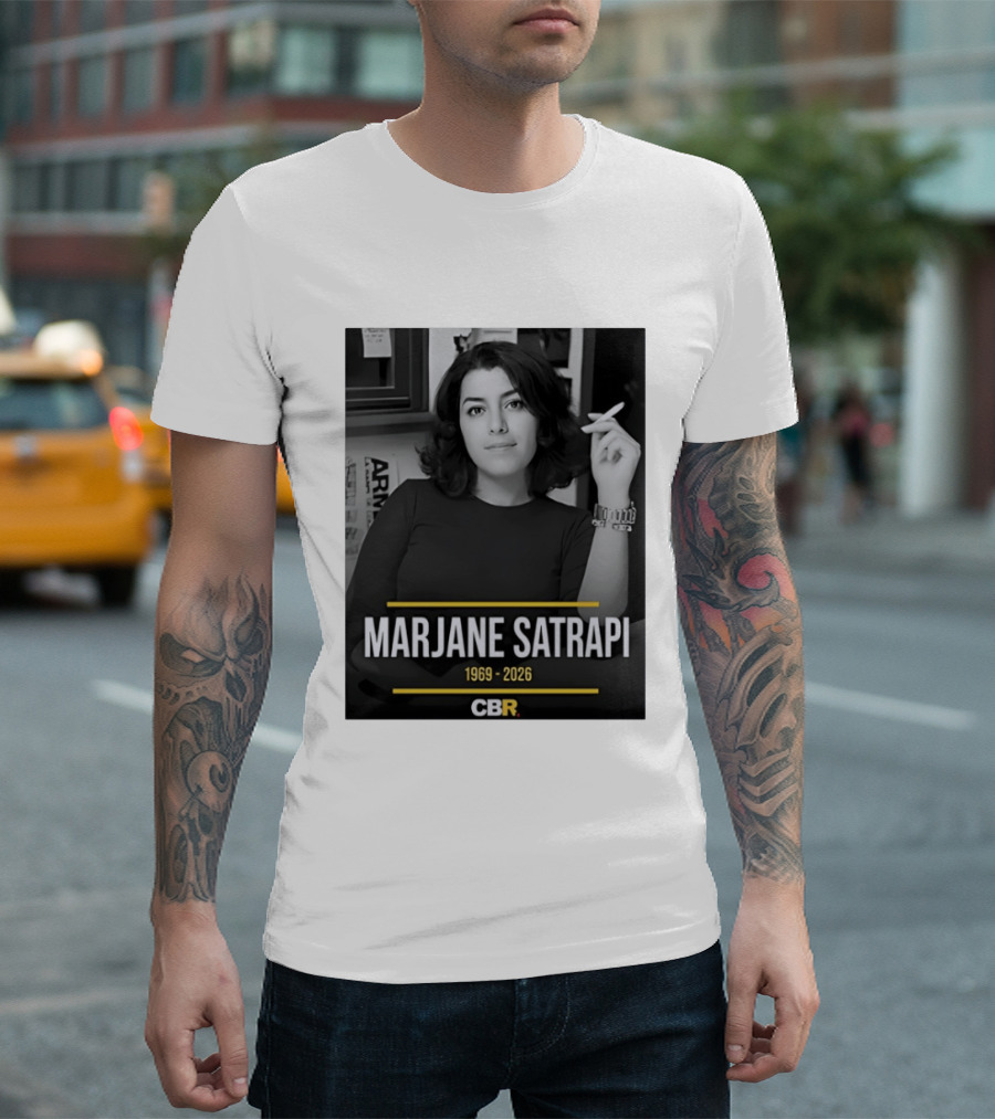 Marjane Satrapi 1969 2026 CBR Memorial T-Shirt