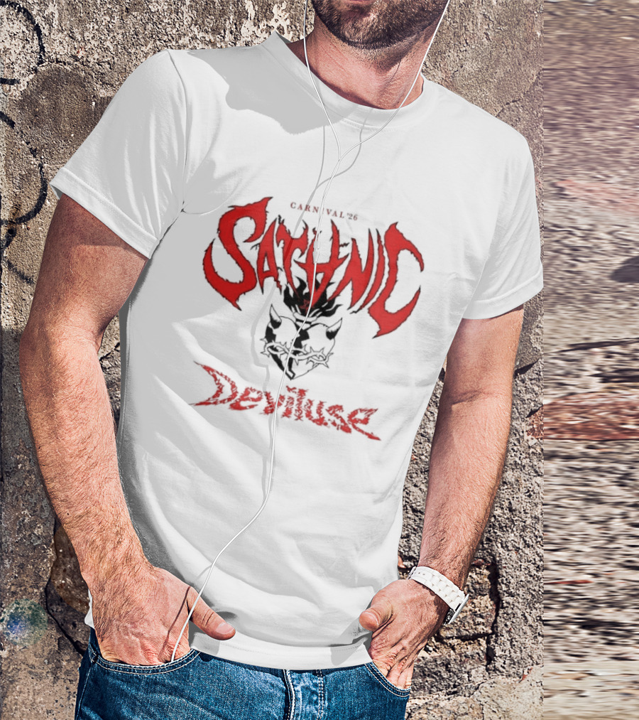 Satanic Carnival 26 Deviluse Heart With Thorns And Horns T-Shirt