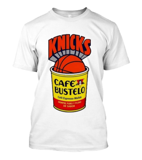 New York Knicks Cafe Bustelo Espresso Molido Basketball NBA T-Shirt