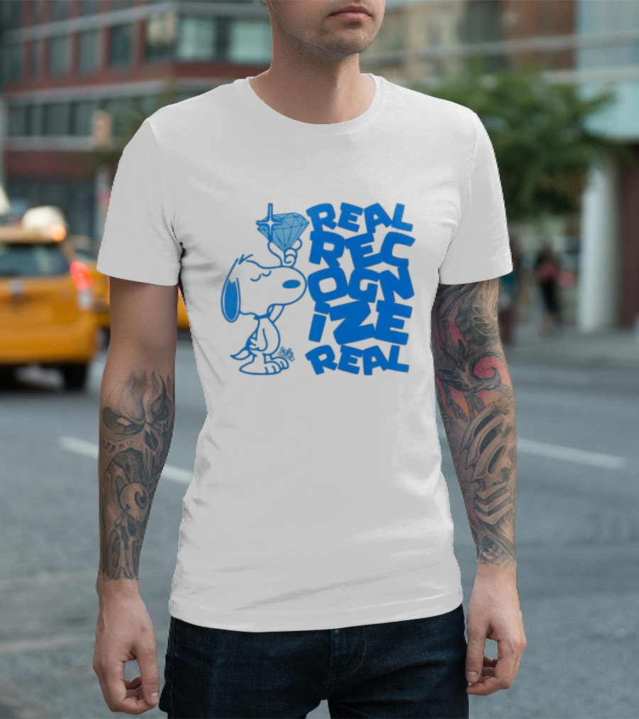 Snoopy Peanuts Real Recognize Real Diamond T-Shirt