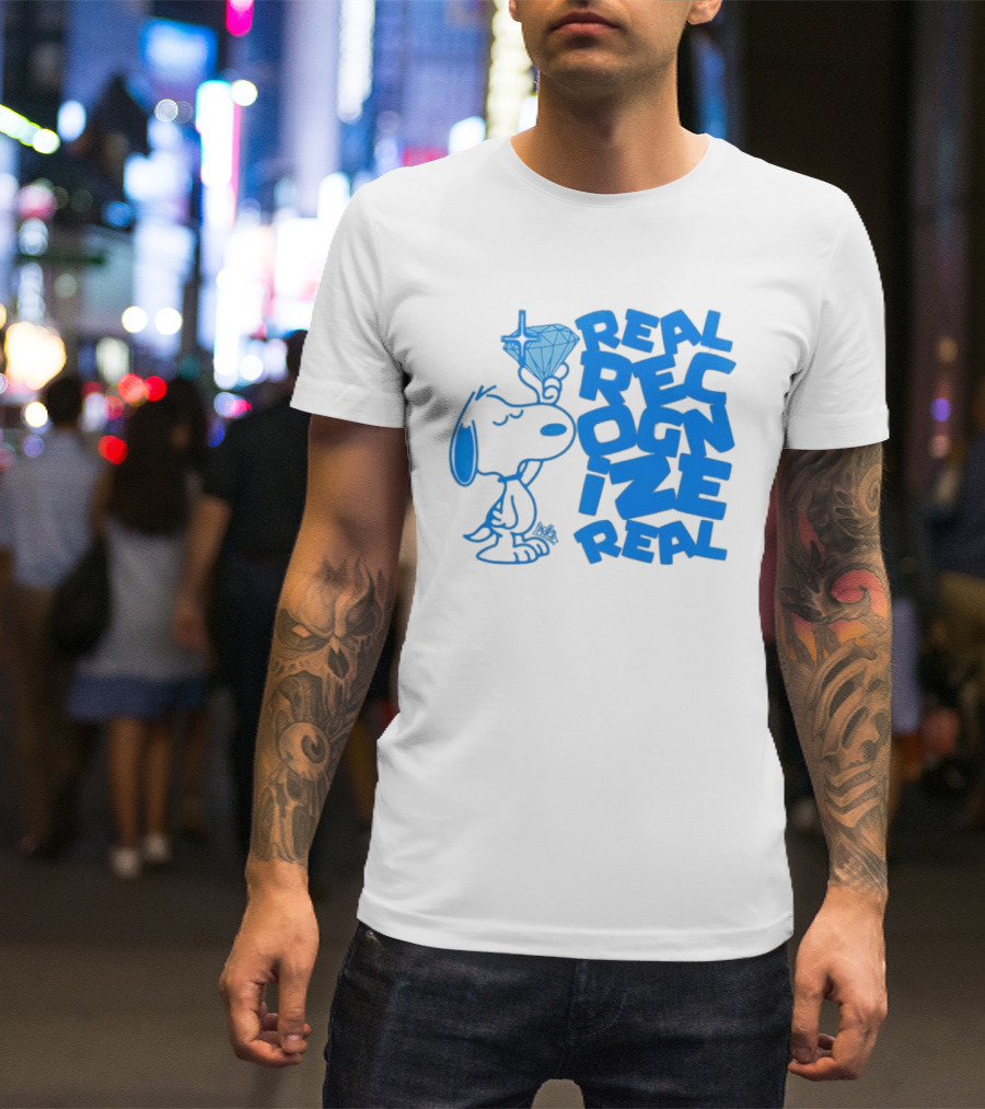 Snoopy Peanuts Real Recognize Real Diamond T-Shirt