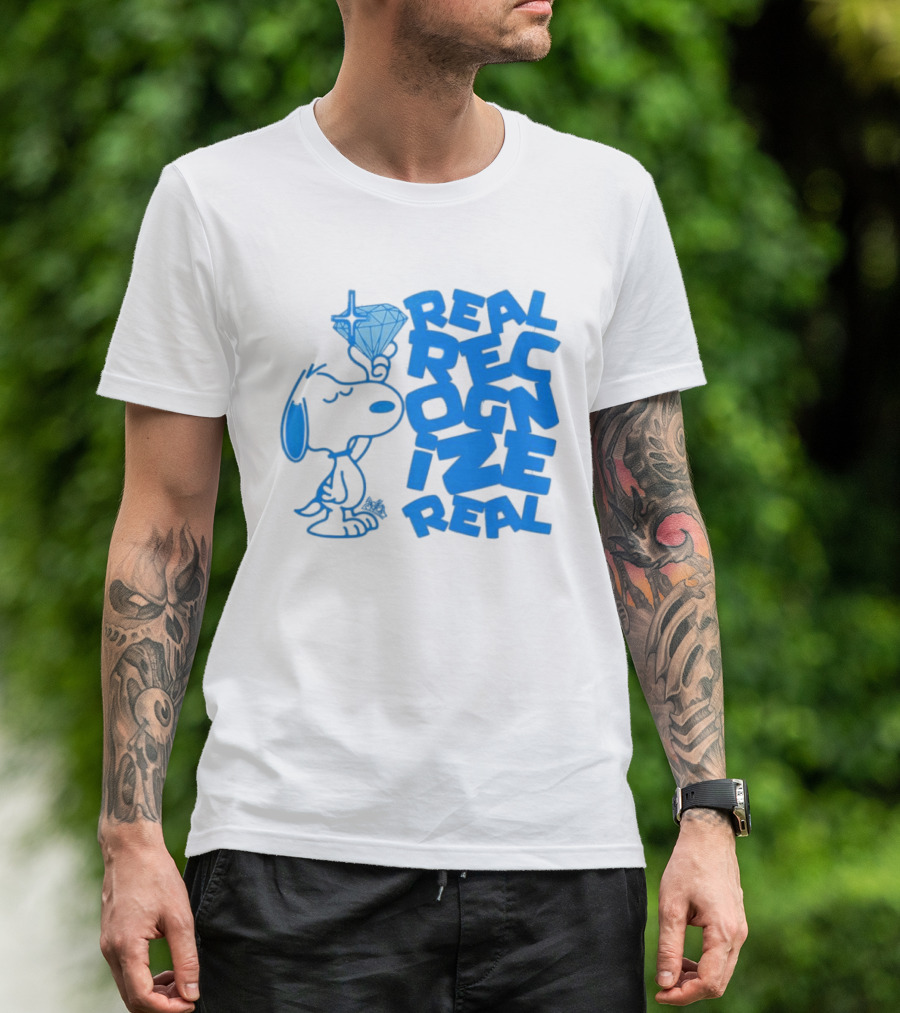 Snoopy Peanuts Real Recognize Real Diamond T-Shirt