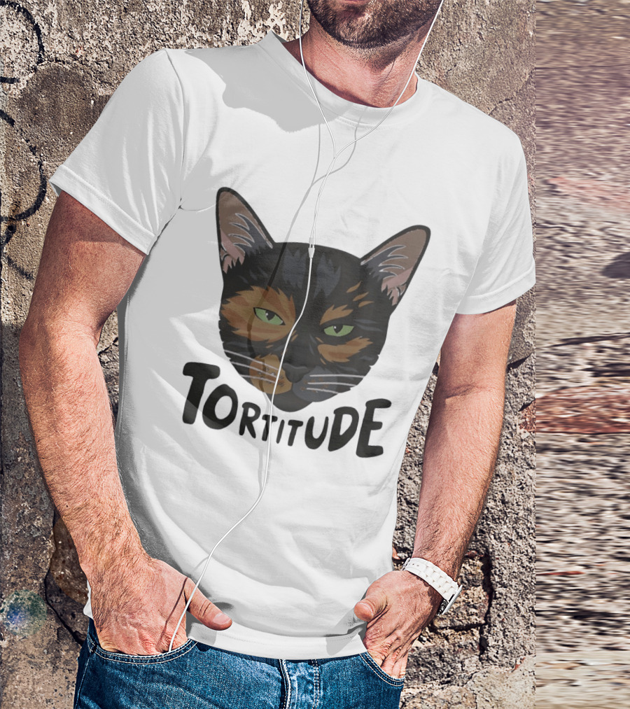 Tortitude Tortoiseshell Cat Face Animal Pet Lover T-Shirt