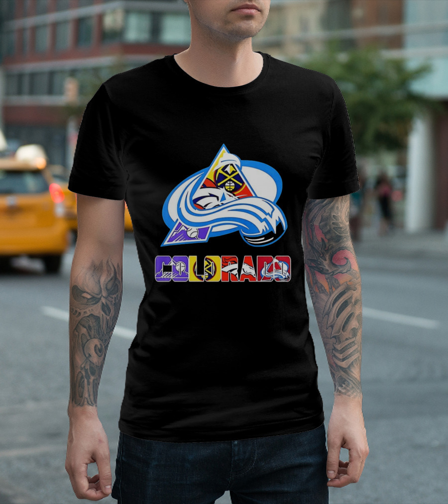 Colorado Avalanche Nuggets Broncos Rockies Sports Teams T-Shirt