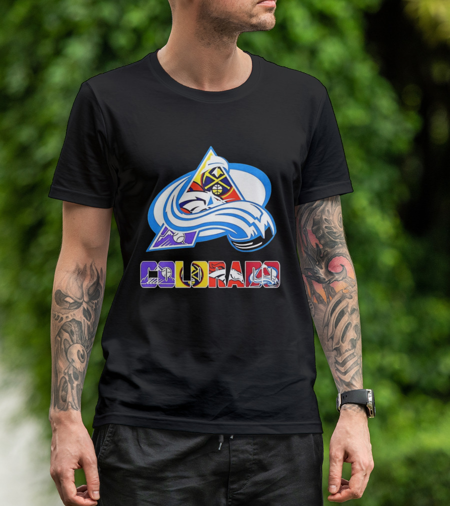 Colorado Avalanche Nuggets Broncos Rockies Sports Teams T-Shirt