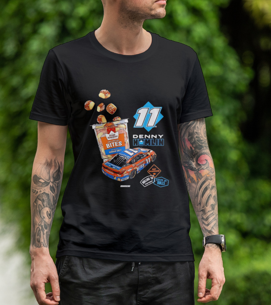 Denny Hamlin 11 Kings Hawaiian Soft Pretzel Bites Joe Gibbs Racing NASCAR T-Shirt
