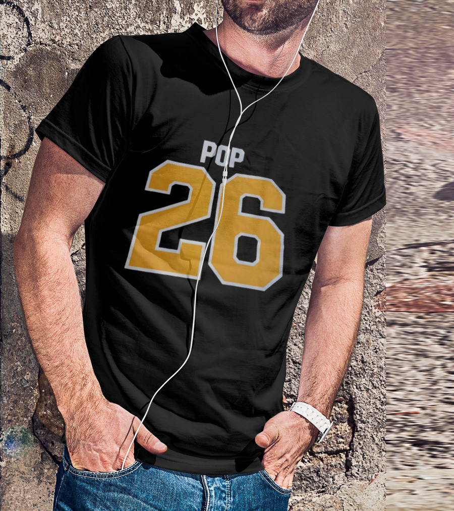 Gregg Popovich San Antonio Spurs NBA Pop 26 T-Shirt