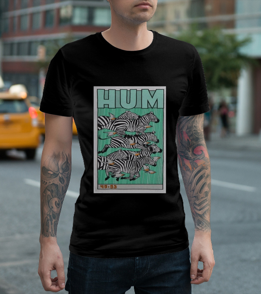 Hum Band Tour 2026 Concert Zebras 45:53 T-Shirt