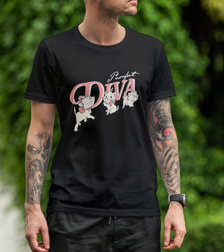 Marie The Aristocats Purrfect Diva Disney Cat T-Shirt