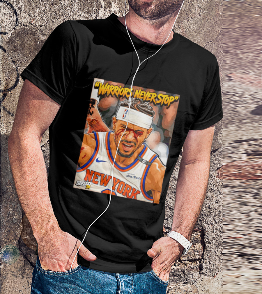 New York Knicks Josh Hart Warriors Never Stop Abu Dhabi Experience T-Shirt