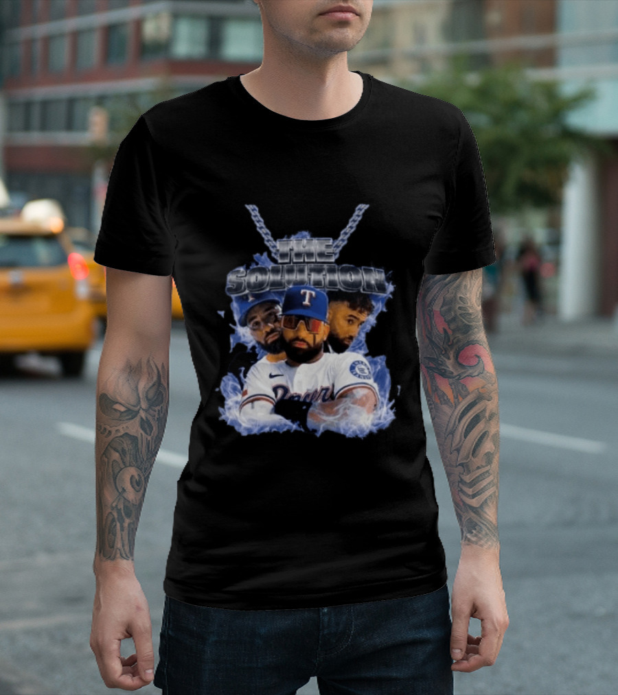The Solution Ezequiel Duran Texas Baseball Player Chain T-Shirt
