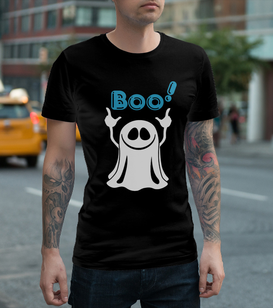 Boo Ghost Spooky Halloween Fun T-Shirt