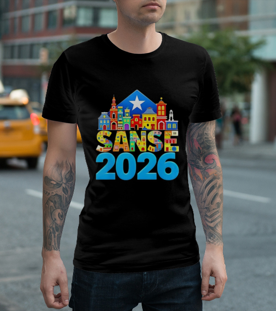 Sanse 2026 Balcones De Cora San Sebastian Festival San Juan T-Shirt