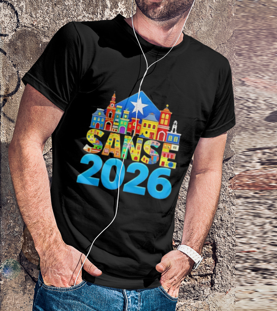 Sanse 2026 Balcones De Cora San Sebastian Festival San Juan T-Shirt