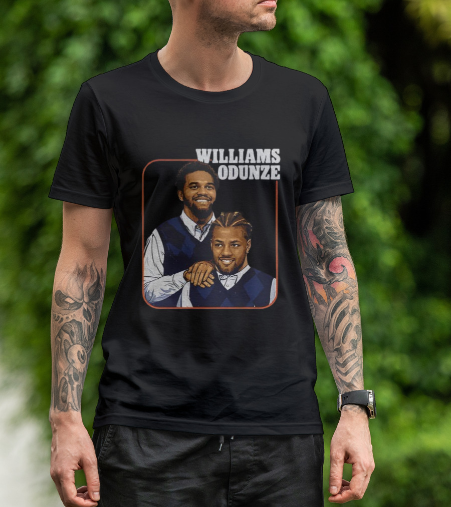 Caleb Williams Rome Odunze Vintage Step Brothers Bears T-Shirt