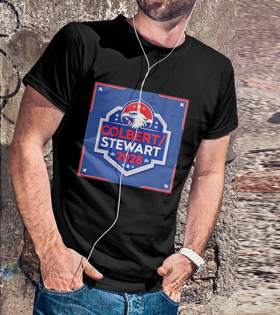 Colbert Stewart 2028 Eagle Stars Badge T-Shirt