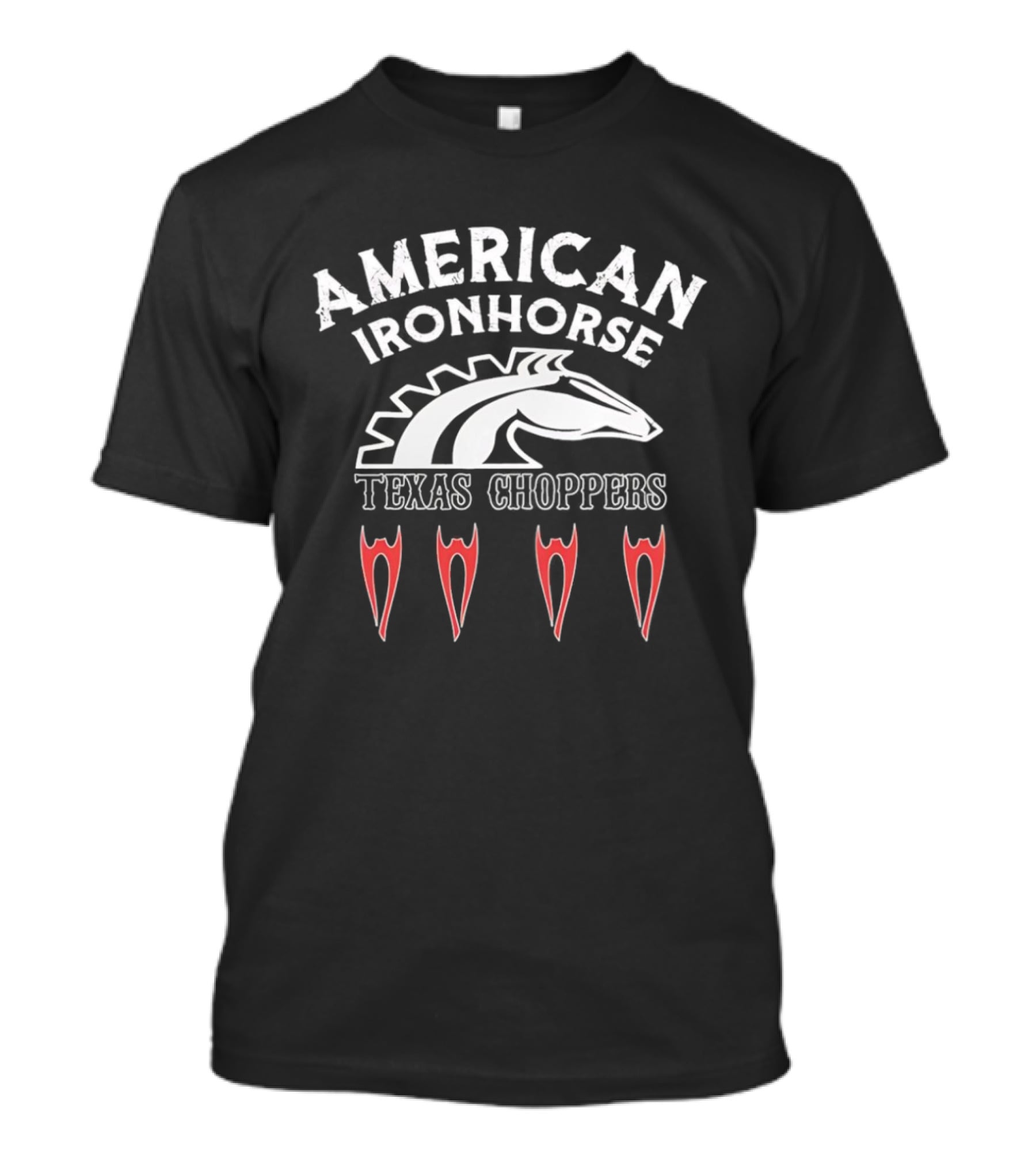 American IronHorse Texas Choppers Red Details T-Shirt