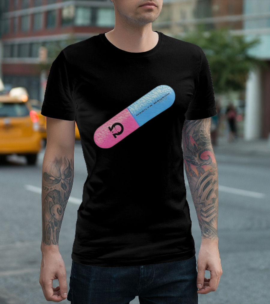 Marilyn Manson Mechanical Animals Pill Design T-Shirt