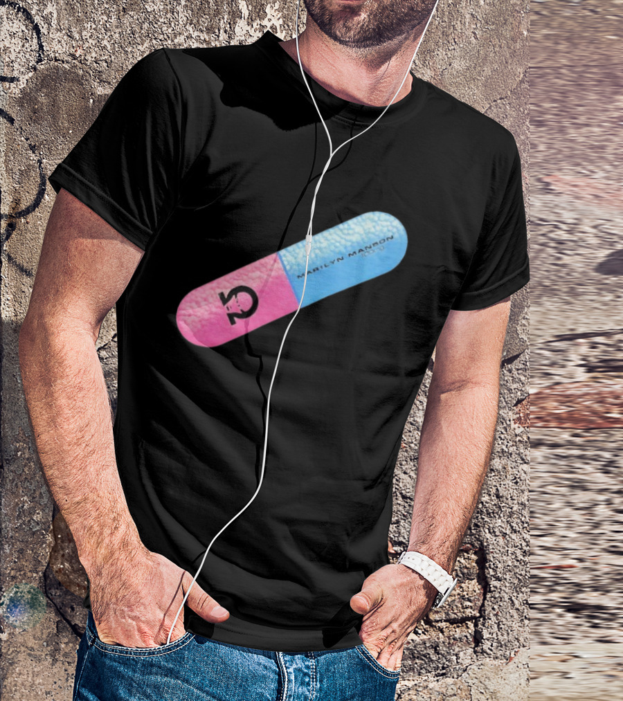 Marilyn Manson Mechanical Animals Pill Design T-Shirt