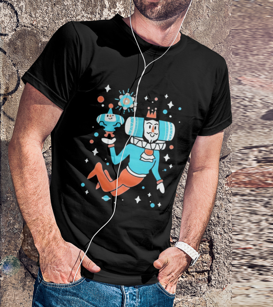 Space Dad Cool Katamari Prince Cosmic Adventure T-Shirt