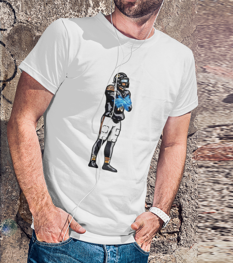 Caleb Williams Iceman #18 Ice Gloves Football Player Crossing Arms Black And Orange Jersey T-Shirt