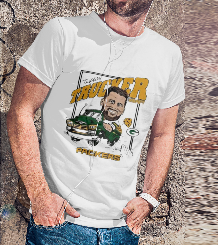 Green Bay Packers Trucker Kraft Cartoon Graphic T-Shirt