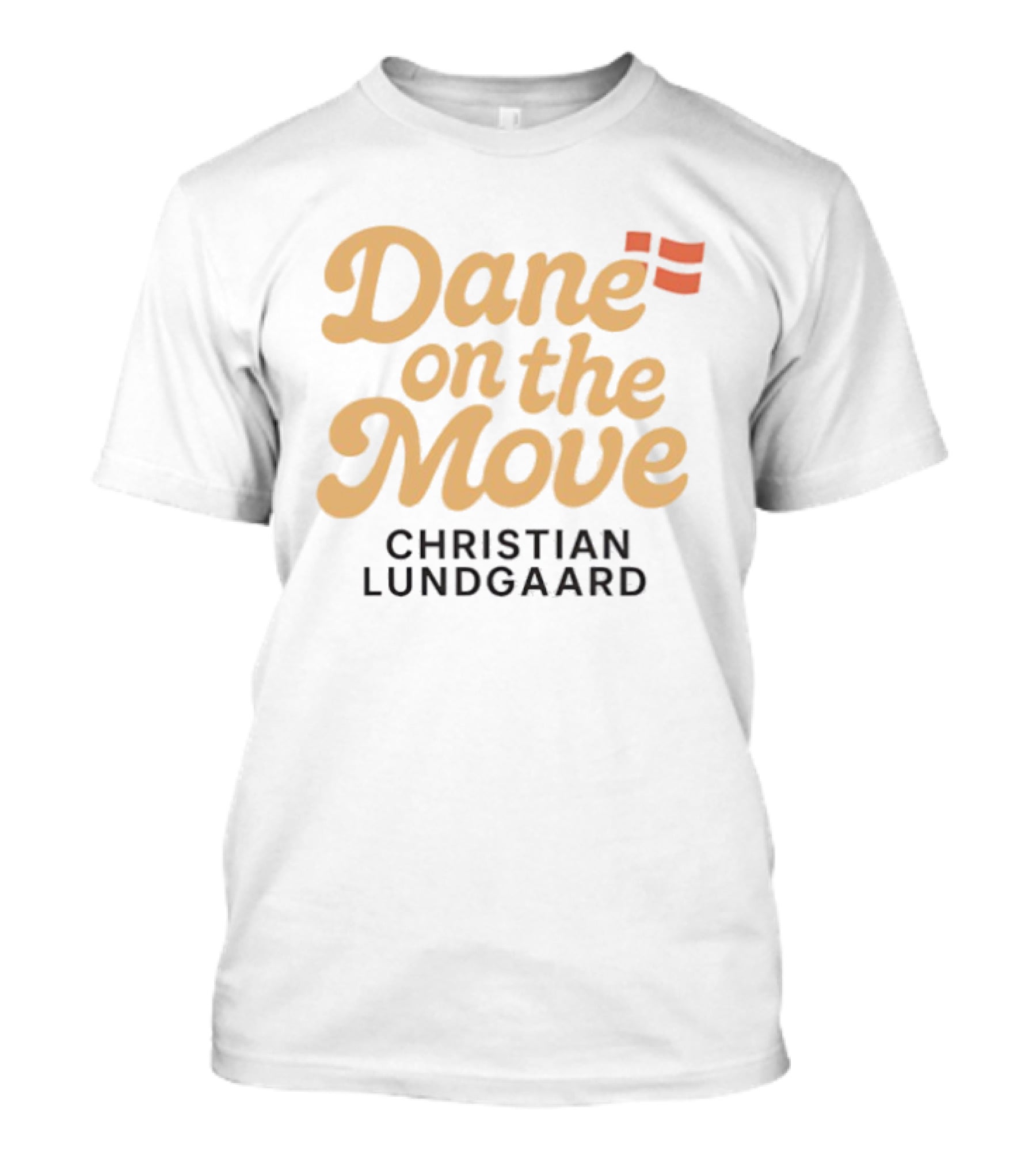 Christian Lundgaard Dane On The Move Racing Fan Apparel T-Shirt