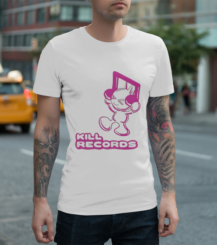 Lil Killa Kill Records Radio Icon With Music Notes T-Shirt