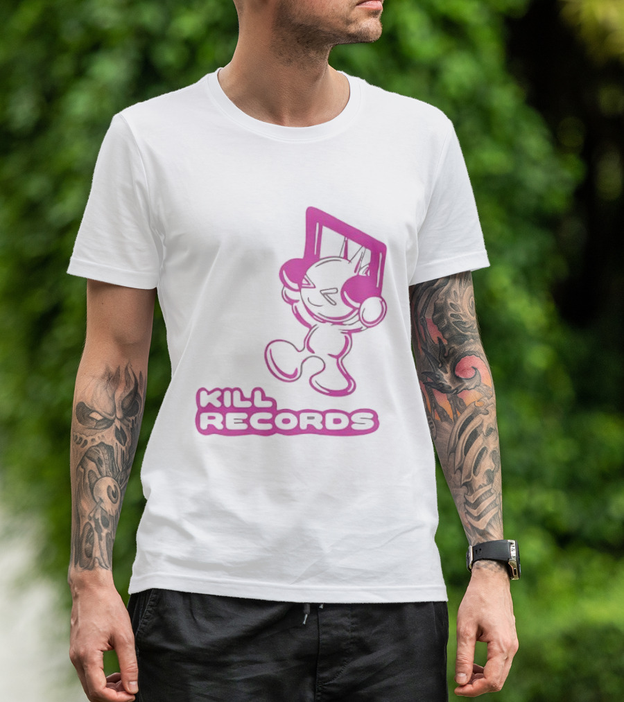 Lil Killa Kill Records Radio Icon With Music Notes T-Shirt