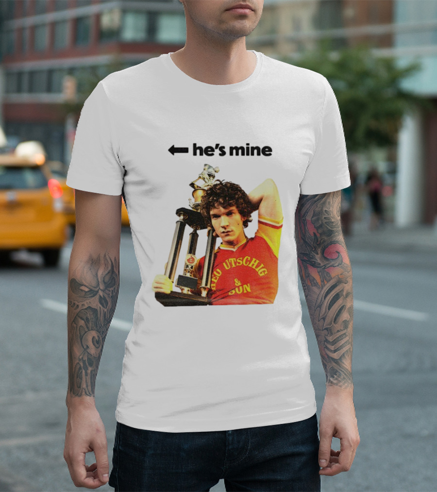 He's Mine Retro Trophy Winner Theo Utschig & Son Heated Rivalry T-Shirt