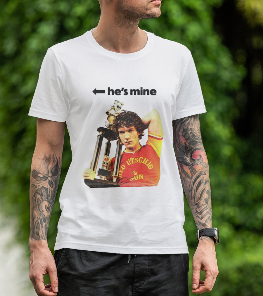 He's Mine Retro Trophy Winner Theo Utschig & Son Heated Rivalry T-Shirt