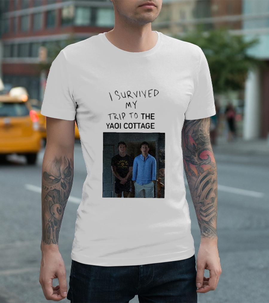 I Survived My Trip To The Yaoi Cottage Heated Rivalry Cottagecore LGBTQ+ Comedy Series T-Shirt