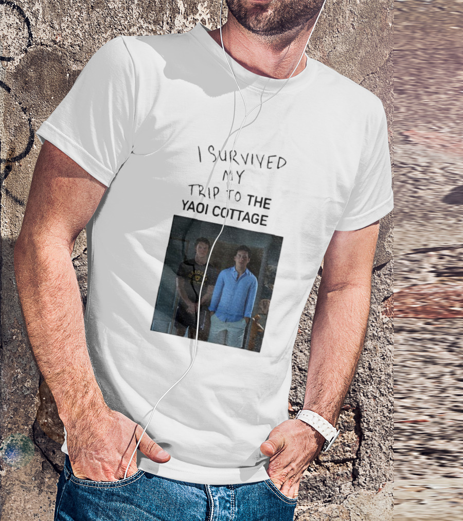 I Survived My Trip To The Yaoi Cottage Heated Rivalry Cottagecore LGBTQ+ Comedy Series T-Shirt