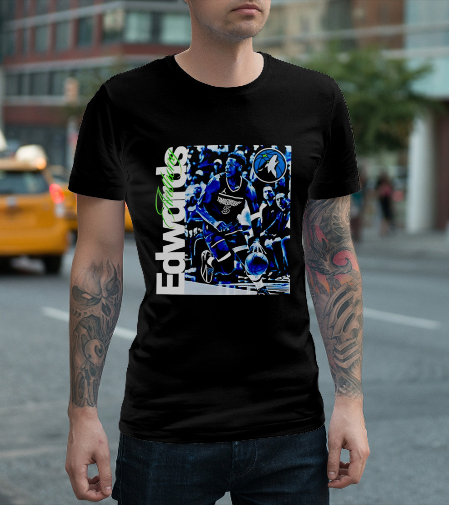 Edwards Timberwolves Basketball Retro Anthony T-Shirt