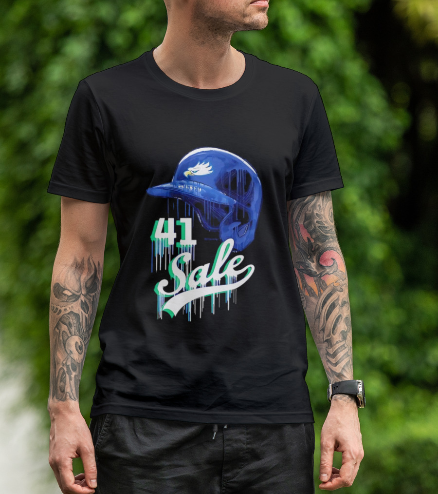 Chris Sale 41 Florida Gulf Coast Eagles Baseball Helmet T-Shirt
