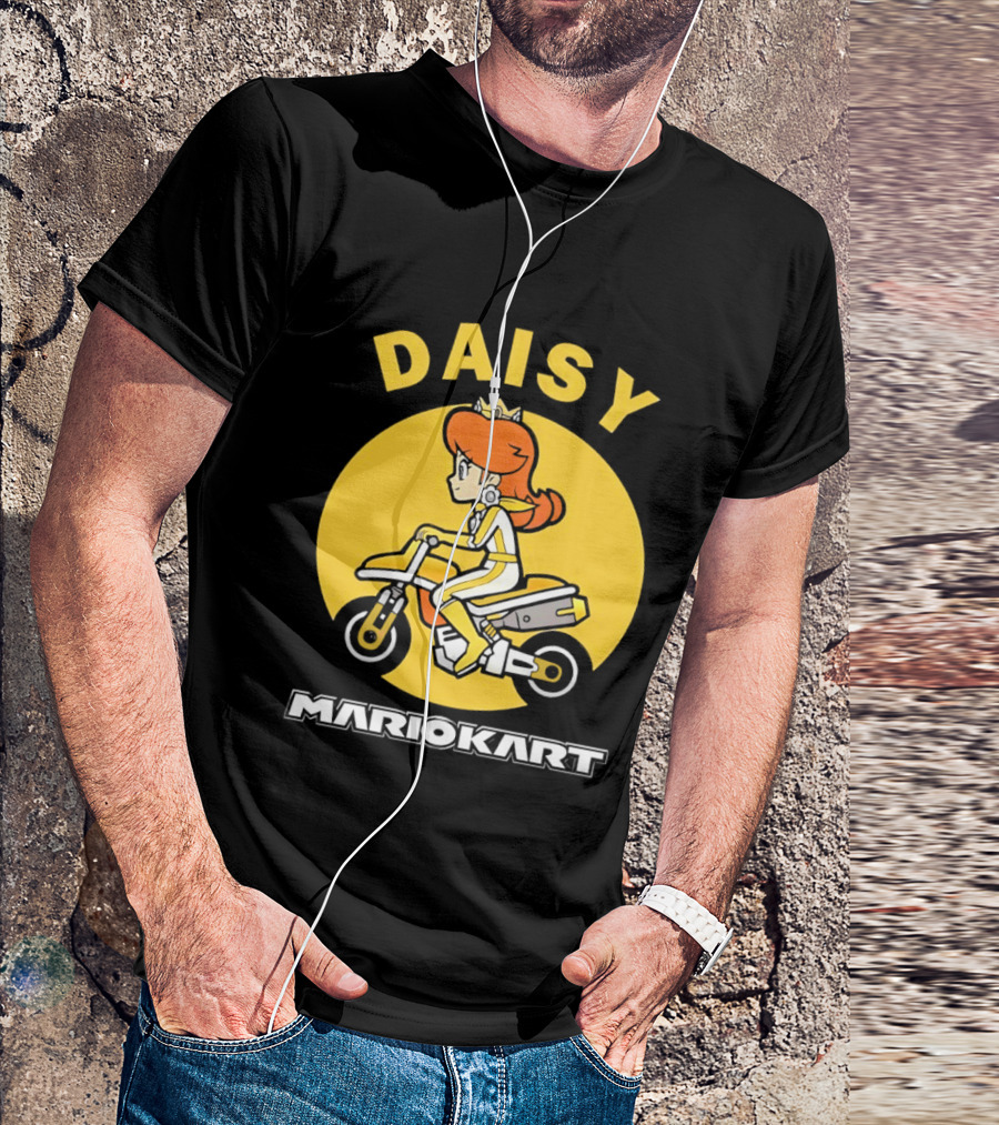 Daisy Mario Kart Motorcycle Rider T-Shirt