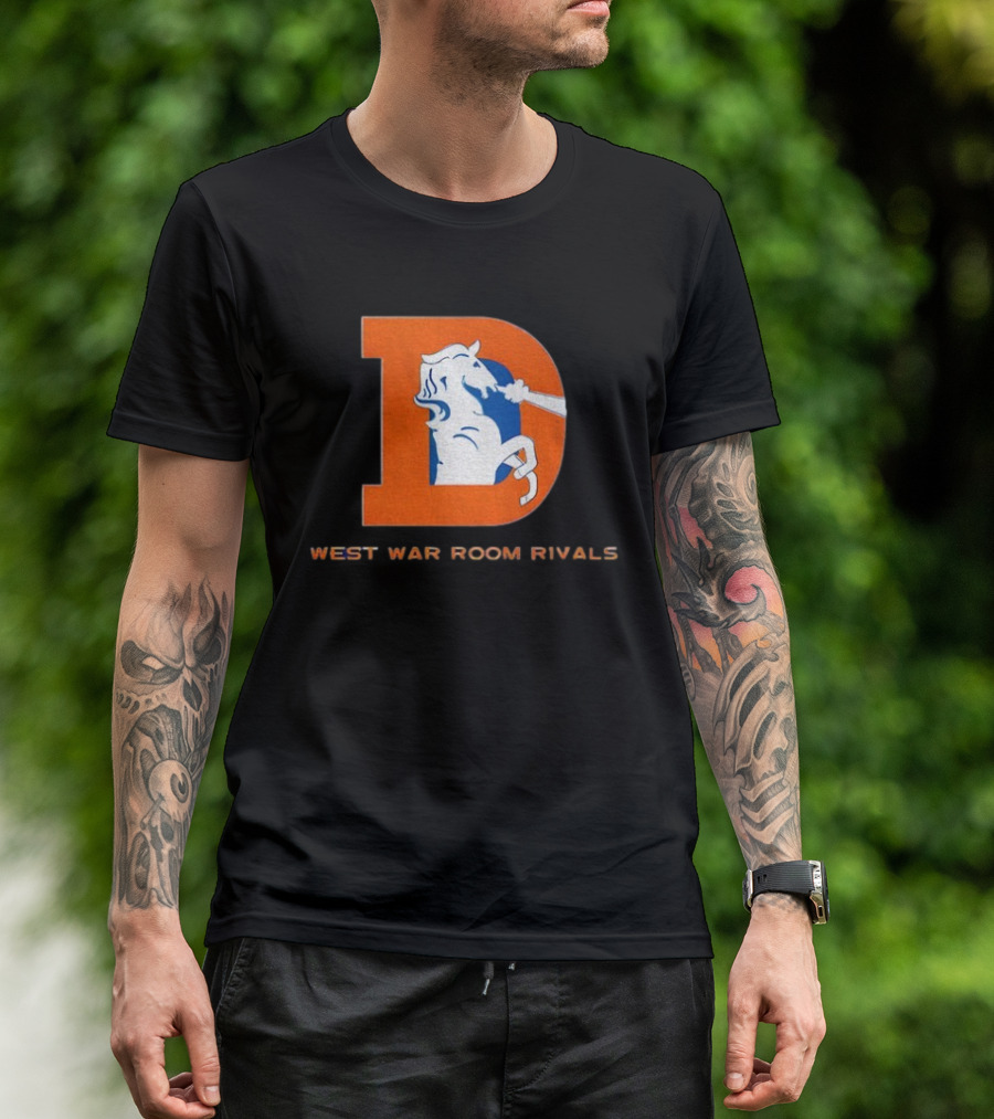 Denver Broncos AFC West War Room Rivals Old T-Shirt
