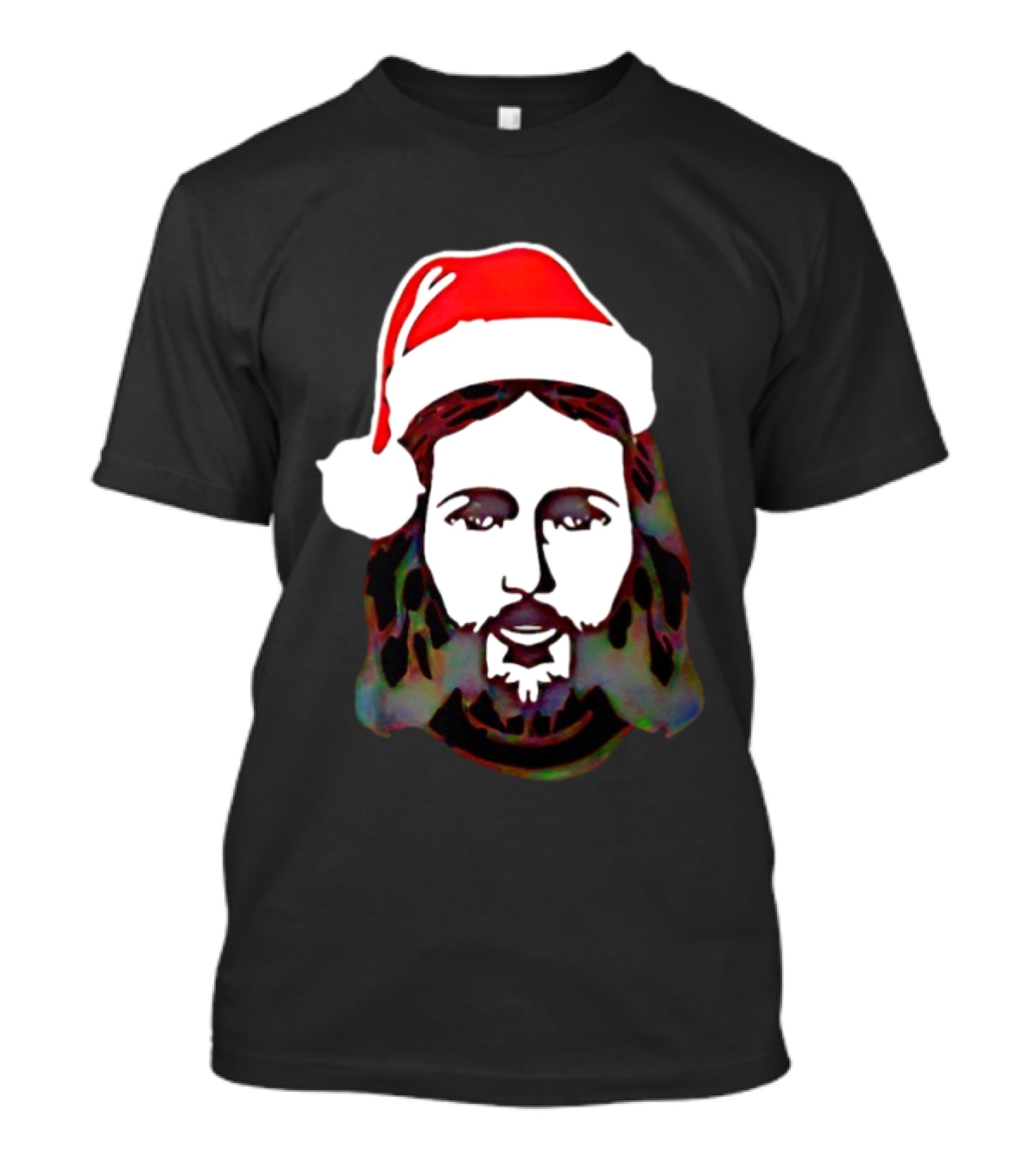 Jesus Santa Hat Christmas Birthday Celebration T-Shirt