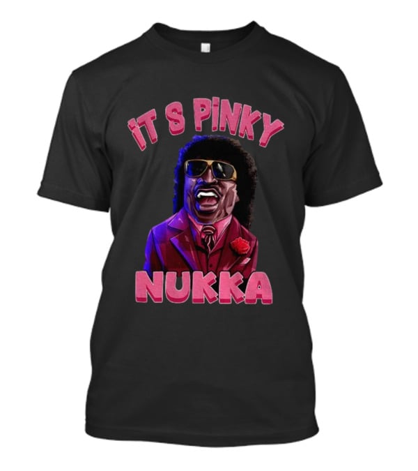 IT'S PINKY NUKKA Cartoon Vintage Style Afro Retro Suit Sunglasses T-Shirt