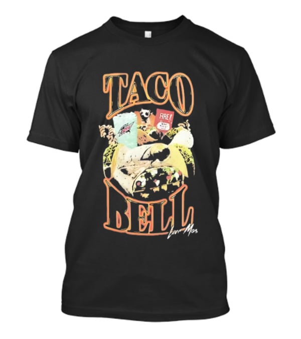 Taco Bell Live Mas 90s Burrito Mountain Dew Combo T-Shirt