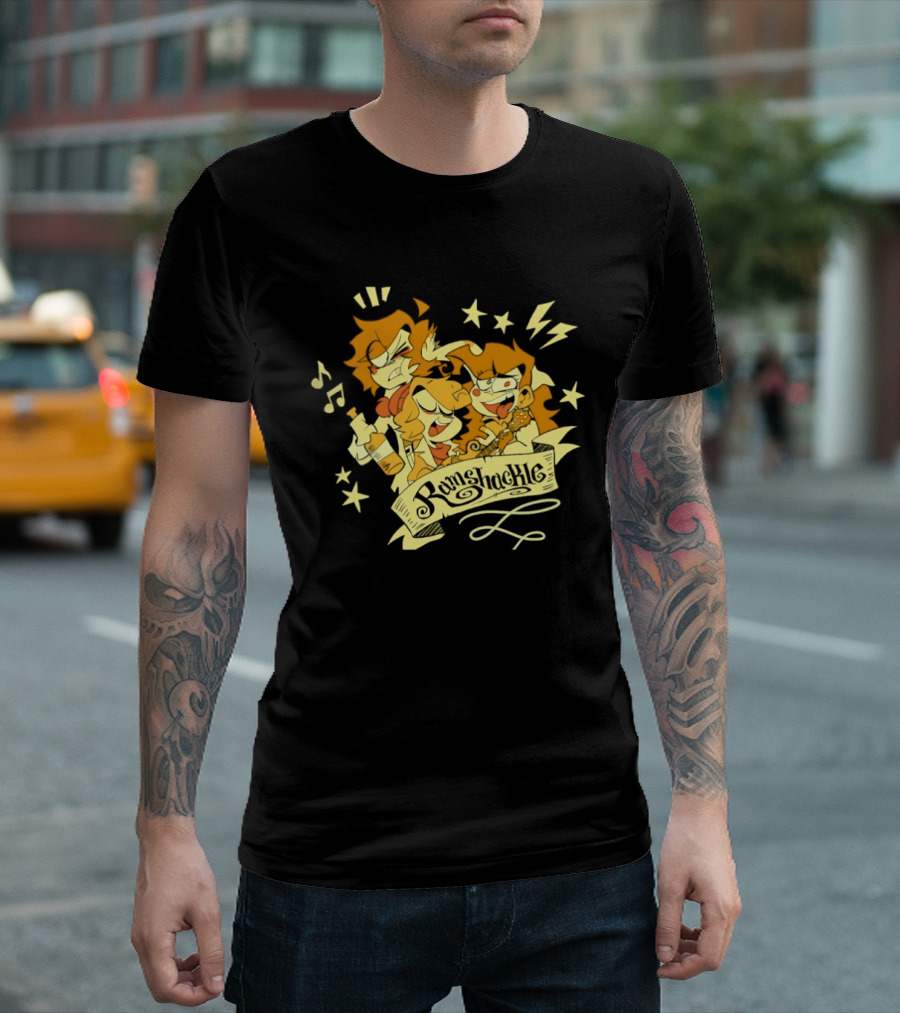 Ramshackle The Animated Pilot Stars Music Lightning Cartoon T-Shirt